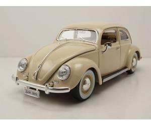 VW Escarabajo 1955 Beige Coche a Escala 1:18 Bburago