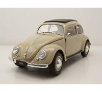 VW Escarabajo Brezelkäfer 1950 Crema Coche a Escala 1:18 Welly