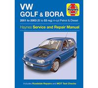 Haynes - Manual de reparación VW Golf & Bora 4-cyl Gasolina y Diésel (01-03)