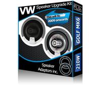 VW Golf MK6 Puerta Delantera Altavoces FLI para Coche + Altavoz Adaptador 210W