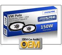 Alpine Altavoces para coche SXE-4625S 150W Max Set 2 óvalos