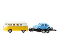 VW T1 with trailer and VW Beetle Set de modelos a escala de coches Previamente montado 1:50, Automóvil de construcción Set de modelos a escala de coches, Previamente montado, 1:50, Cualquier género, M