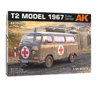 VW T2 1967 Ocio Estación De Ak 35023 1/35 : Interior Detallado, Motor Incl, Por