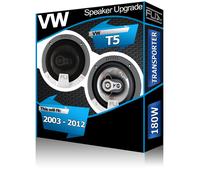 VW Transporter T5 Puerta Delantera Altavoces FLI Coche + Altavoz Adaptador 210W