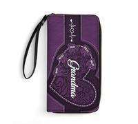 VWCSDSCS Cartera personalizada con texto en inglés "Grandma's Little Sweethearts", regalo para madre abuela de parte de hija, hijo, nietos, imagen de dibujos animados, a3