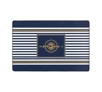 VWCSDSCS Felpudo Personalizado de Bienvenida a Bordo, brújula, para el Suelo, la Cocina, el Barco, brújula náutica, para casa, Interior, Exterior, Entrada, Alfombra náutica