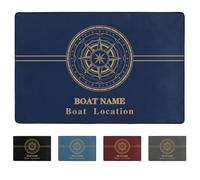 VWCSDSCS Felpudo personalizado de bienvenida a bordo, tapete con temática náutica, brújula, tapete para puerta de entrada, tapete de baño, tapete antideslizante para el hogar, entrada, inauguración de
