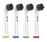 VWONST Cabezales de repuesto compatibles con cepillos de dientes eléctricos Oral-B Braun, negro, cerdas con infusión de carbón de bambú para 3756 3757 3765 3744 3709 3762 4704 4739 4729 (8)