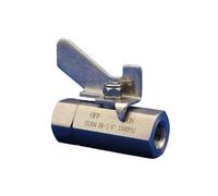 VWWJCCRO 1/4" 3/8" 1/2" 3/4" Stainless Steel High Pressure Ball Valve 1500psi For Instrument Air Source Water Pipe(3/8") Barb Fittings