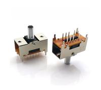 VWWJCCRO 10pcs/Lot TS-23E02 Toggle Switch AT10 Double Reset Four Fixed Feet Lever Switch Vintage Radio Switch 8Pin Toggle Reset Switch