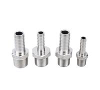 VWWJCCRO 14mm Hose M8 M10 M12 M14 M16 M18 M20 Male Thread Stainless Steel High Pressure Pipe Fitting(M14x2) Barb Fittings