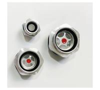 VWWJCCRO 1pc 3/8" BSPP Aluminum Alloy Oil Sight Glass Window Indicator Barb Fittings