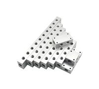 VWWJCCRO 1PC 40x25mm G3/8" In G1/4" out 2 Sides x 2-12 Ways Aluminium Alloy Distributor Manifold Splitter Block Pneumatic Air Fitting(2 Sides x6 Ways) Barb Fittings