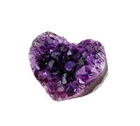VWWJCCRO 1PC Crystal Raw Stone Amethyst Cluster Heart Rough Gemstone Specimens Ornaments (Size : 70-100g)