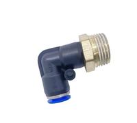 VWWJCCRO 1PC PL8-03 3/8" Pneumatic Connector PL Trachea Elbow Air Fittings Hose Connectors Square Thread Barb Fittings