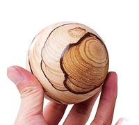 VWWJCCRO 1PC Polished Wood Grain Stone Crystal Ball Quartz Sphere Crafts Ornament (Size : 6-7cm)
