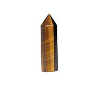 VWWJCCRO 1PC Tiger Eye Crystal Dot Ornament Rod Hexagonal Column Home Decor Stone Ornaments (Size : 70-80mm)