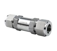 VWWJCCRO 3 4 6 8 10 12-20 mm 1/8" 1/4"-1" Tube Compression Union 304 316 Stainless Steel Check Valve Water Gas Oil High Pressure 6000 PSI(SS304 915 PSI,3l4 19.05mm) Barb Fittings
