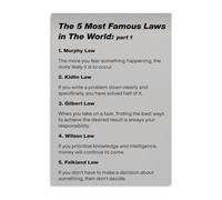 VWWJCCRO 5 Laws of Desire : Law of Attraction, Vibration, Cause & Effect Canvas Print Wall-Art for Home Office Library (Unframed,08x12inch(20x30cm))