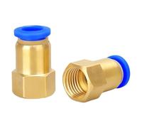 VWWJCCRO 5PC PCF12-03 Pneumatic Quick Connector Air Fitting PCF For 12mm Hose Tube Pipe To 3/8" BSP Female Thread Barb Fittings