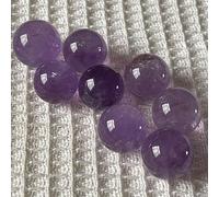 VWWJCCRO 8pcs Amethyst Sphere Gemstone Balls Crystals Ball Crystal for Fengshui Home Decor,Purple,20~25mm