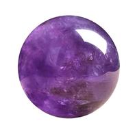 VWWJCCRO Amethyst Crystal, Gemstone Ball, Crystals and Gemstones, Rock, Gem Sphere, Wiccan Altar Table, Witchy Office Decor, Spiritual,45mm
