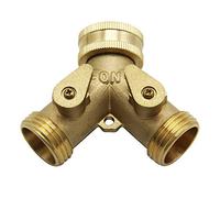 VWWJCCRO Control Valve, Irrigation Y Connectors, 2 Way Tap Garden Tap Irrigation Valve Hose Pipe Splitter, Quick Connector 1 Pcs (Color : European) (Color : American) Barb Fittings