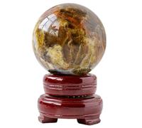 VWWJCCRO Crystal Ball Decorative Opal Crystals Ornaments Gemstone Sphere for Feng Shui Spiritual Home Decorations Witchcraft,50~55mm