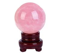 VWWJCCRO Crystal Ball, Rose Quartz with Powerful and for Perception Photography, ball-7cm