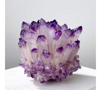 VWWJCCRO Crystal Cluster,Clear Quartz,Amethsyt,Smoky, Raw Gemstone for Home Office Decoration Ornament,F,400~500g