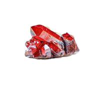 VWWJCCRO Crystal Cluster Geode, Raw Quartz Stone Small Crystals for Home Decoration,Red,50~60g