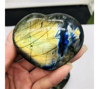 VWWJCCRO Crystal Labradorite Heart Rough Polished Stone Decoration Stones and Minerals