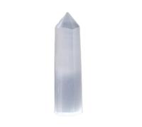 VWWJCCRO Crystal Moroccan Transparent Gypsum Single Pointed Column Nitrite Feng Shui Home Decoration,8~9cm
