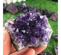 VWWJCCRO Decorative Ornaments Amethyst Cluster geode Purple Quartz Crystal Stone Home Decoration Crafts