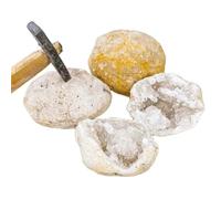 VWWJCCRO Decorative Ornaments Crystal unopened Agate geode Cluster Cave Collection (Size : 220-300g)