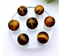 VWWJCCRO Decorative Ornaments Tiger Eye Stone Crystal Ball Seven-Star Array Bracket Set Home Decoration