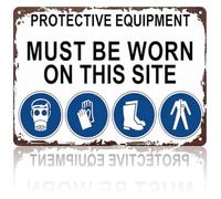 VWWJCCRO Ear Protection Metal Sign Noise Hazard Humor Wall Decor 8x12 Inch | Lightweight design fits well in a home studio setup
