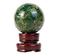 VWWJCCRO Emerald Crystal Decorative Balls, Green Sphere, Hand Polished Quartz Stone Ball,Ideal for, Feng Shui,Christmas Halloween Decor,6~6.5cm