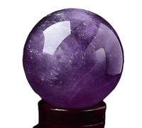 VWWJCCRO Healed Amethyst Stone Quartz Crystal Ball Purple Crystals As a Gift, ball-35mm