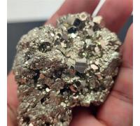VWWJCCRO Iron Pyrite Cluster Crystal Stone Rough Display Minerals Quartz Crystals Home Decor(300-400g)