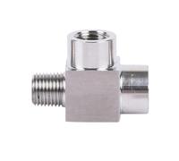 VWWJCCRO M14 M12 BSPP Female Thread Stainless Steel tee Type 3 Way High Pressure Pipe Fitting Connector(Male-Female-Female,M12x1.5) Barb Fittings