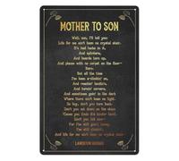 VWWJCCRO Never Give Up Poem Quote Metal Tin Sign Inspirational Wall-Art for Teen Girls Room Study Corner Decor Literary Verse Typography Vintage Look 8 X 12 inch
