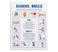 VWWJCCRO Noise Level Poster Voice Chart Classroom Management Visual Display for Childrens Room Home School Decor(Framed,16x24inch(40x60cm))