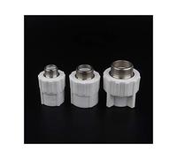 VWWJCCRO Pipe Connector 10pcs PPR Male 1/2" 3/4" 1" Thread to 20mm 25mm 32mm Connector Water Pipe Plumbing Fittings Heat Melt PPR Water Pipe (Color : White, Diameter : 20mm 1l2 Inch) Barb Fittings