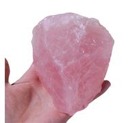 VWWJCCRO Rose Quartz Raw Stone Crystals Gemstones Rough Crystal for Tumbling Cabbing Polishing Fountain Decoration,600~800g