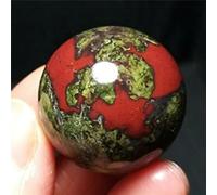 VWWJCCRO Rough Dragon Blood Stone Jasper Crystal Ball Ornaments (Size : 50mm)