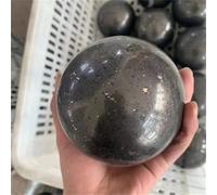 VWWJCCRO Shungite Crystal Black Ball Stone Ornament Home Decoration Decor(50mm)