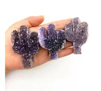 VWWJCCRO Stone Brazil Amethyst Cluster Cactus Purple Quartz Crystal Decor Crystals(Big)