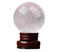 VWWJCCRO White Crystal Ball Ornaments Stone Seven Star Array Home Office Living Room Bedroom Decoration,13cm