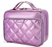 VX VONXURY Estuche para Lápices 54 Huecos - Organizador Bolígrafos Gran Capacidad con 2 Capas Desmontables y Bolsa Maquillaje Portátil para Escuela, Oficina,Viaje (Rosa)